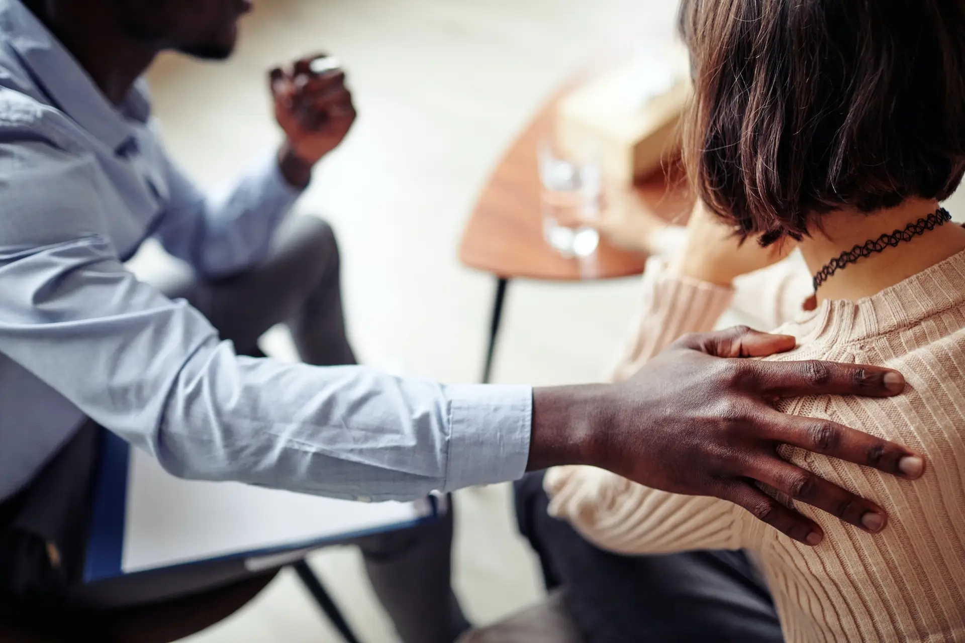 Therapist Reassuring Patient